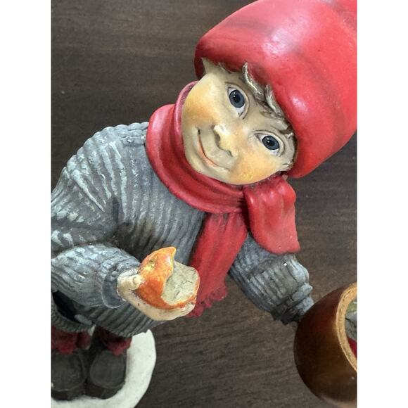 Carl Larsson Britta Apple Girl & Brother Candle Holder Candy Designs Norway - Picture 9 of 16